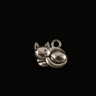 Cat Curled Up Charm photo