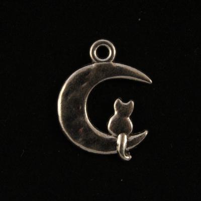Cat on the Moon Charm photo