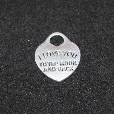 I Love You to the Moon and Back Charm photo