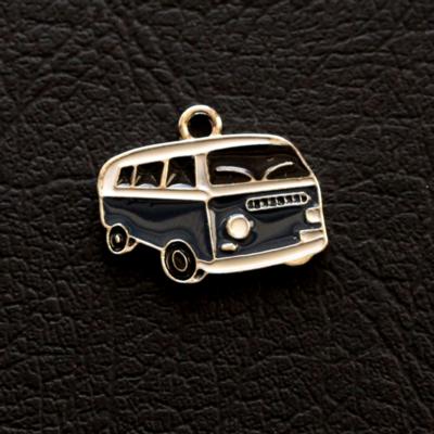 Dark Blue Camper Van Charm photo